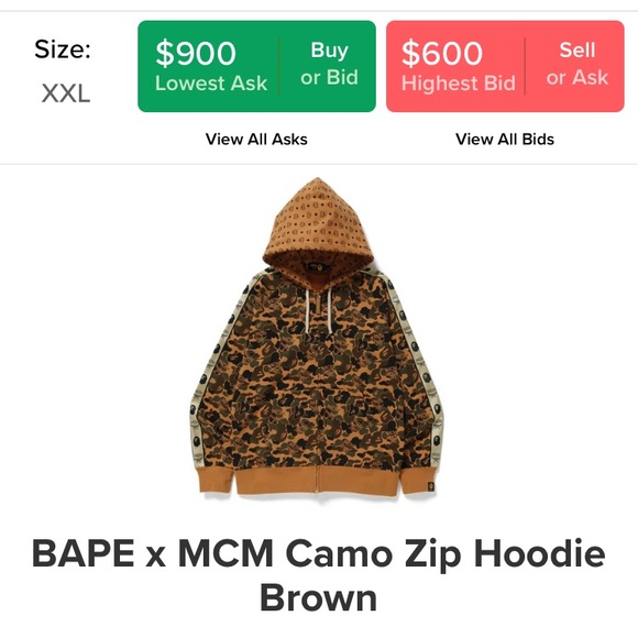 Bape Sweaters | Mcm X Bape Hoodie | Poshmark